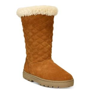 Style & Co. Nickyy Quilted Suede Winter Boots 8 M